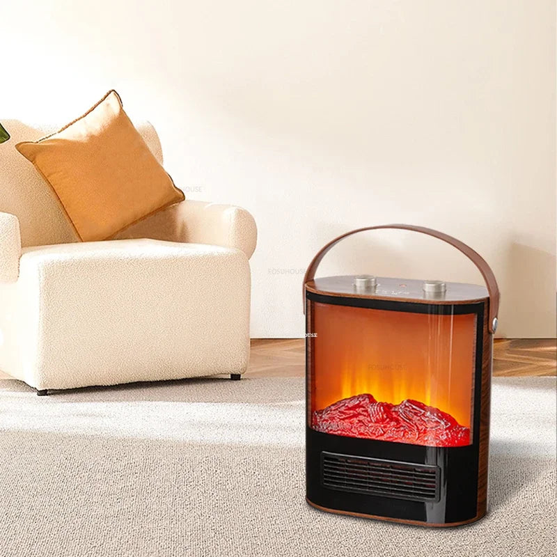 Modern Simulated Flame Fireplaces Home Indoor Sterilization Heater Room Decor Winter Charcoal Stove Electric Fireplace q