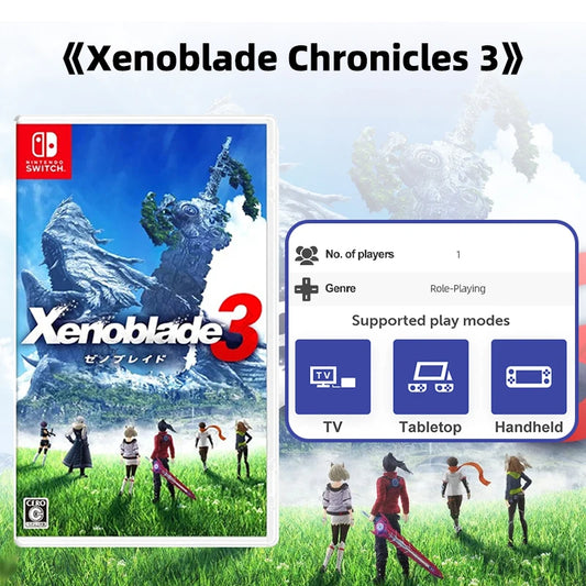 Xenoblade Chronicles 3 Nintendo Switch Game 100% Official Original Cartridge Physical Card Multi-Language for Switch OLED Lite