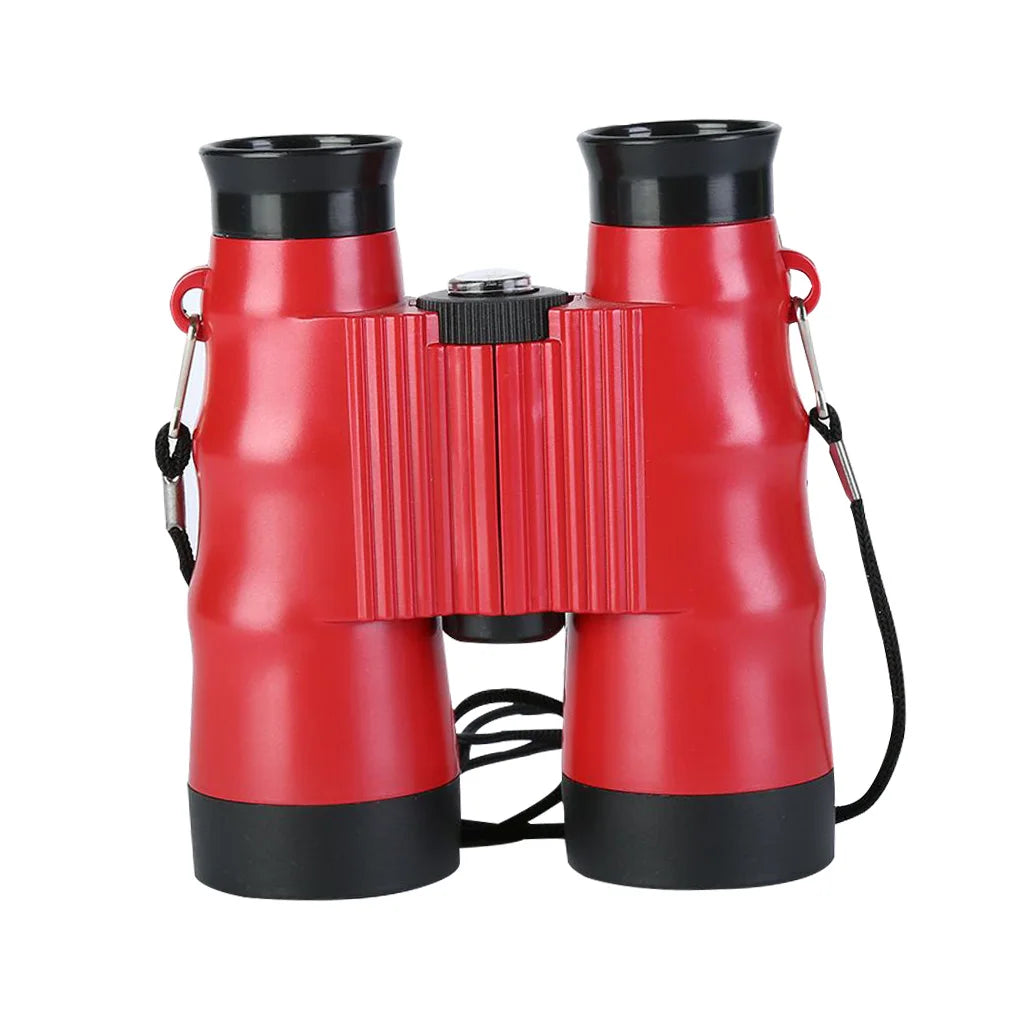 Telescope 6X36 Portable Kid Binocular Foldable Children Outdoor Observing Binocular  Red