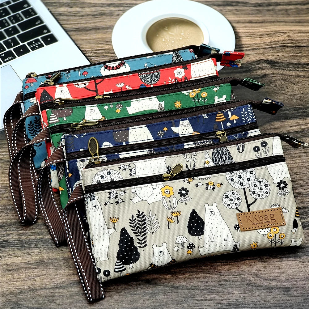 Polyester Waterproof Women's Coin Bag Ladies Organizer Wallet Female Phone Purse Money Pouch Clutch Handbag Carteira for Girls