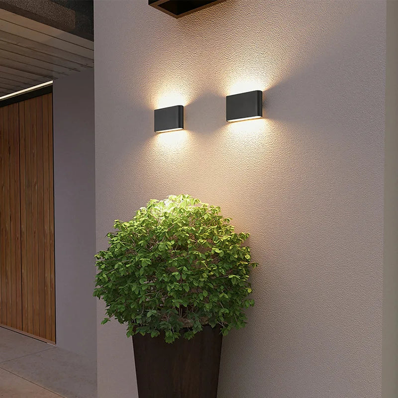 Nordic Wall Light  Aluminum IP65 Waterproof Indoor Wall Lamp Up Down Corridor Lights for Home Stairs Bedroom Bedside Lamps