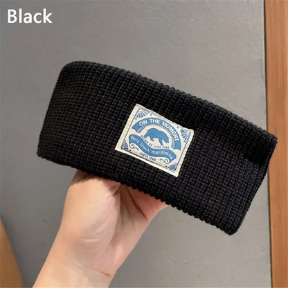 Women Girl Winter Knitted Headband Casual Wide-brim Sports Hair Bands Warm Headwear Soft Stretch Head Bands Accessories