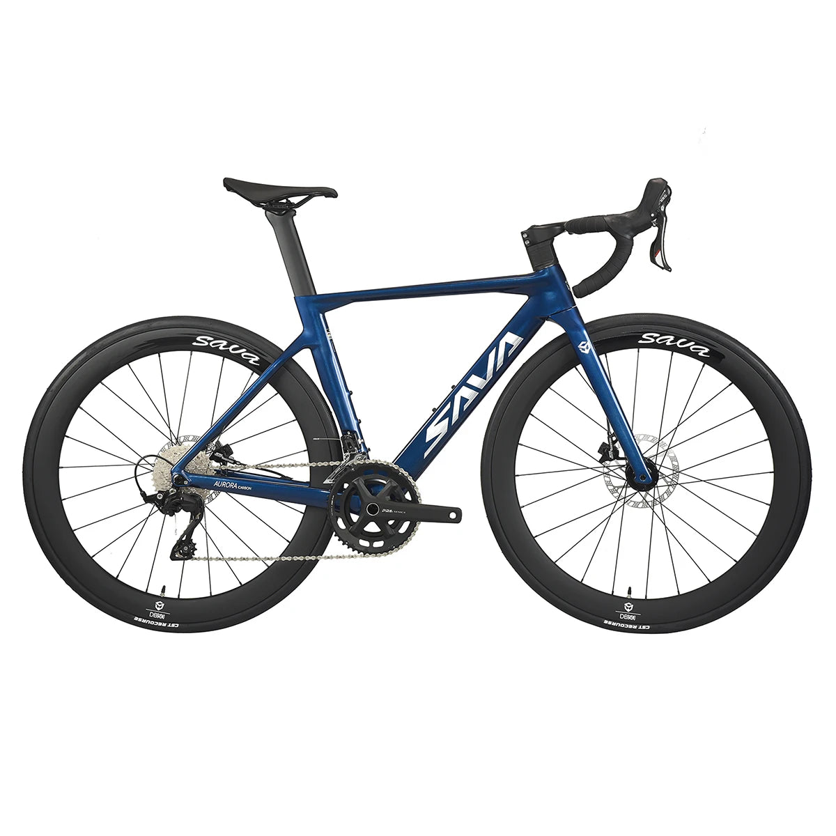 SAVA 2024 NEW A7L Carbon Road Bike, Adult Racing Bike, Equipped With Shimano R7100, 24-Speed Mechanical Disc Brakes