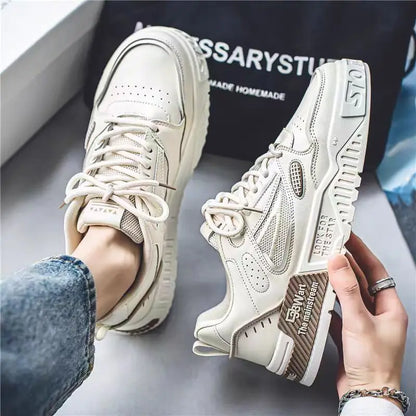 Men's Casual Sneakers Mesh Breathable Fashionable Lace Up Running Shoes 2024 Walking Daily Sneakers Jogging Training Footwear