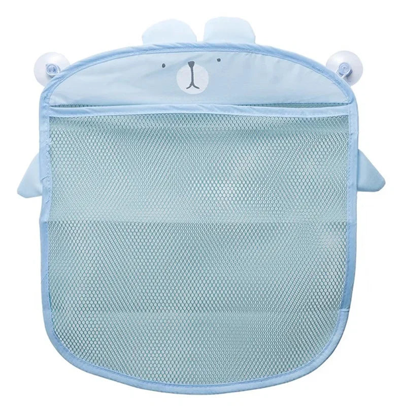 Children's Bath Toy Storage Mesh Bag Toy Pocket Bathroom with Suction Cup Hanging Bag Bolsa Infantil Menina Organizers