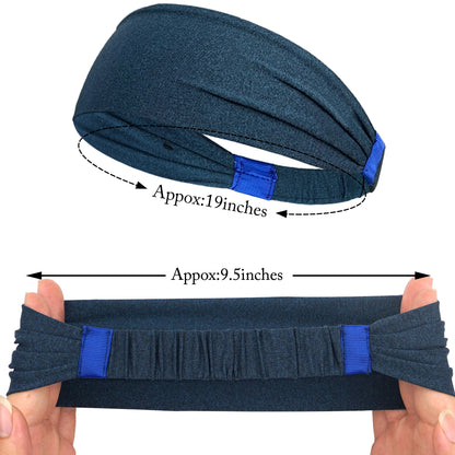 Sports Headbands For Men Woman Gym Yoga Sweat Hair Bands Soft Elastic Hairbands Stretch Outdoor Sport Sweatbands