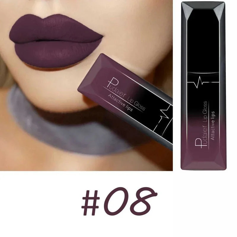 Best Lip Makeup 17 Color Sexy Matte Long Lasting Lipgloss Liquid Lipstick Lip Cream