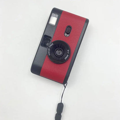 Reusable Film Camera 35mm Vintage Non-Disposable Camera with flash Retro Children Gift Camera