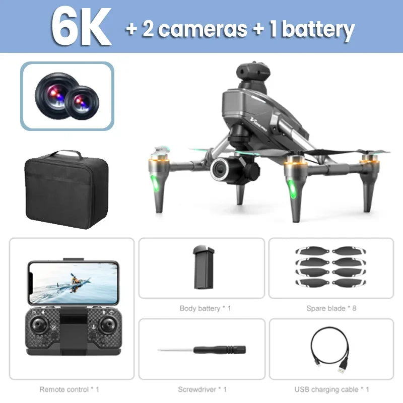 XIAOMI MIJIA V196 Drone 8K Professional HD Camera 5G Wifi 360° Obstacle Avoidance Brushless Foldable Quadcopter RC Drone Toy