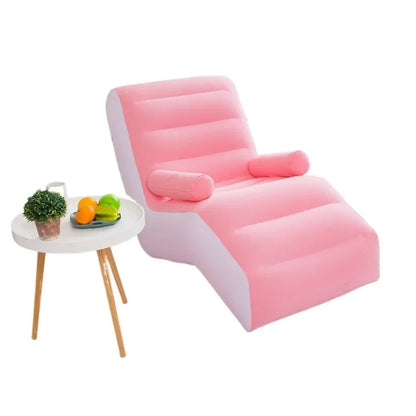 Inflatable Living Room Sofa S Shape Minimalist Lazy Couch Reading Ergonomic Single Sofa Divano Furniture Cheap Offers Furniture