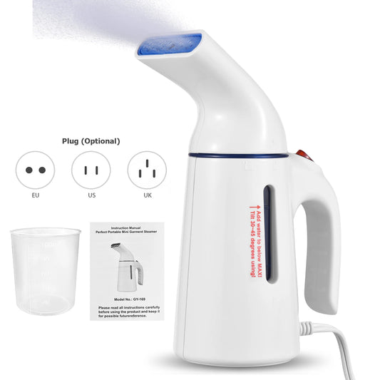 Portable Handheld Garment Steamer 120ml Capacity 700W Auto Shut-Off Steamer for Clothes Removes Wrinkles on Clothes and Fabric