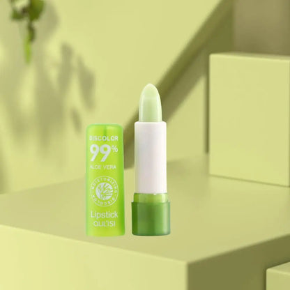 Lip Balm Lipstick Aloe Vera Strawberry Makeup Lip Care Lipstick Color Mood Changing Long Lasting Moisturizing Lipstick Beauty