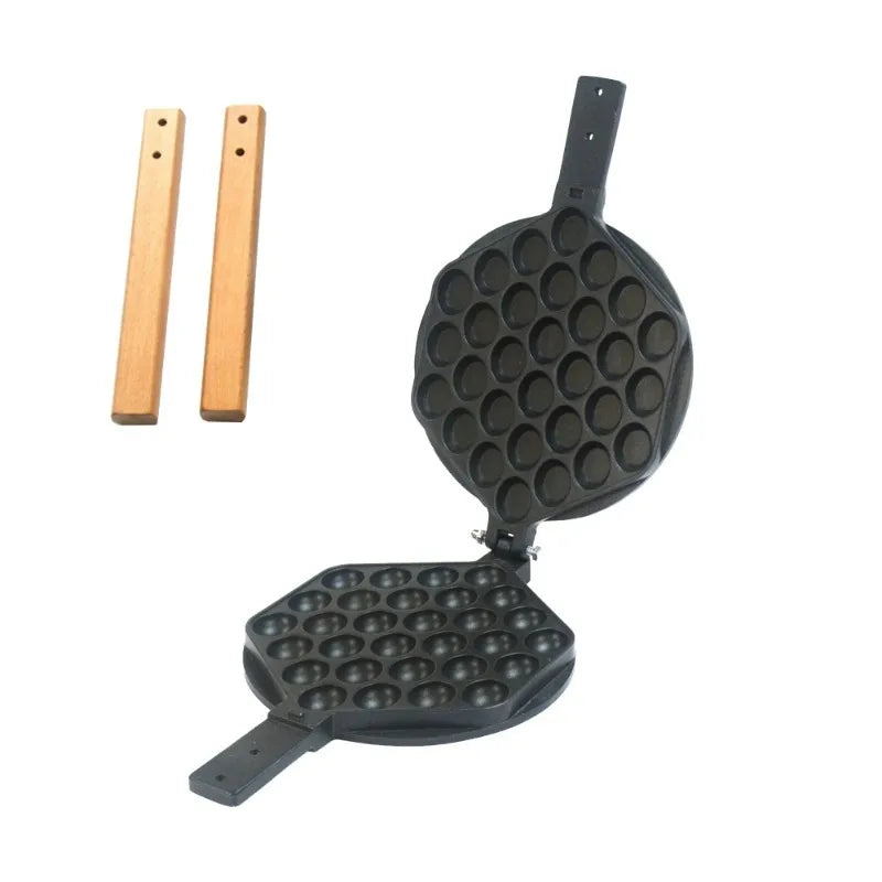 Egg Waffle Baking Mold Aluminum Nonstick Egg Bubble Baking Mold Plate Waffle Maker Pan Tool for Home Commercial Use