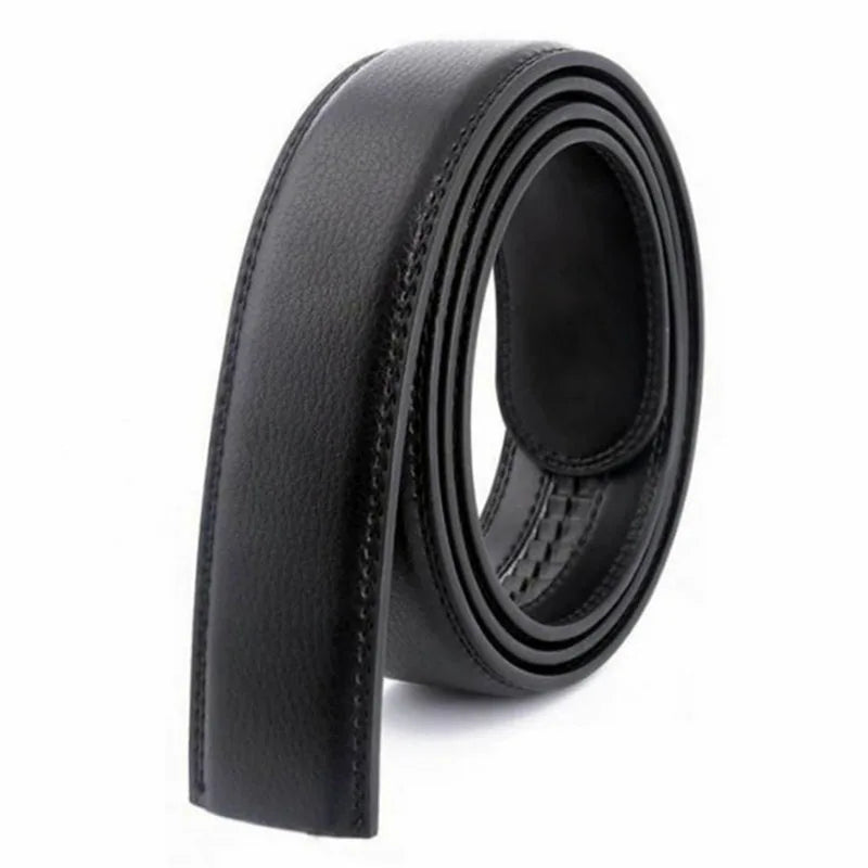 Men's automatic belt body 3.5cm genuine leather belt strip buckle free transfer film two-layer cowhide