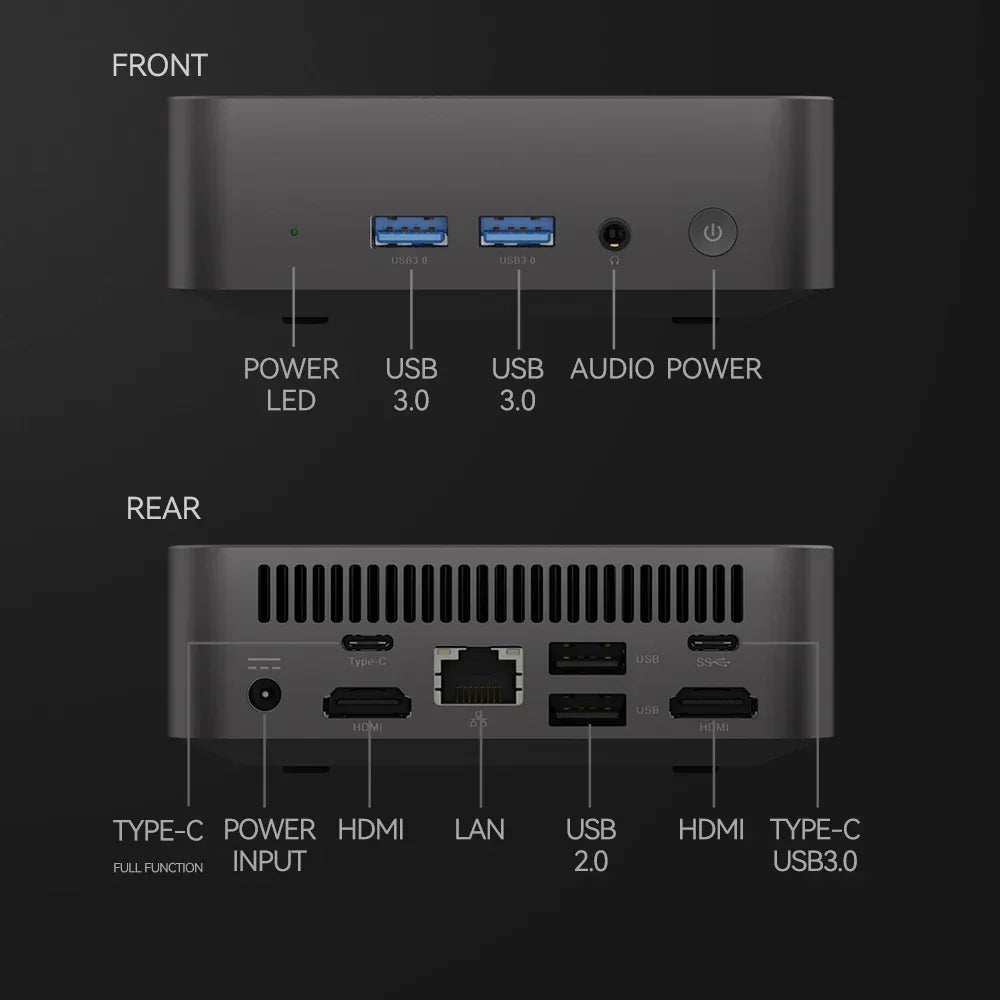 Windows 11 Pro Intel Core i9 8950HK Mini PC 16GB DDR4  1TB SSD PC Gamer Computer Dual WIFI 6 BT5.2 4K HD Mini Gaming PC Desktop