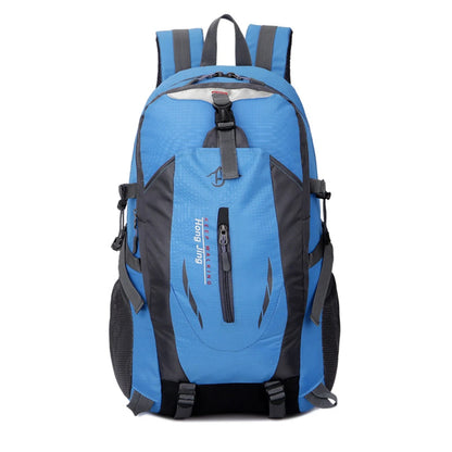 Polyester Climbing Rucksack Large Capacity Trekking Backpack Wear-resistant Layered Storage Lightweight for Outdoor Activities