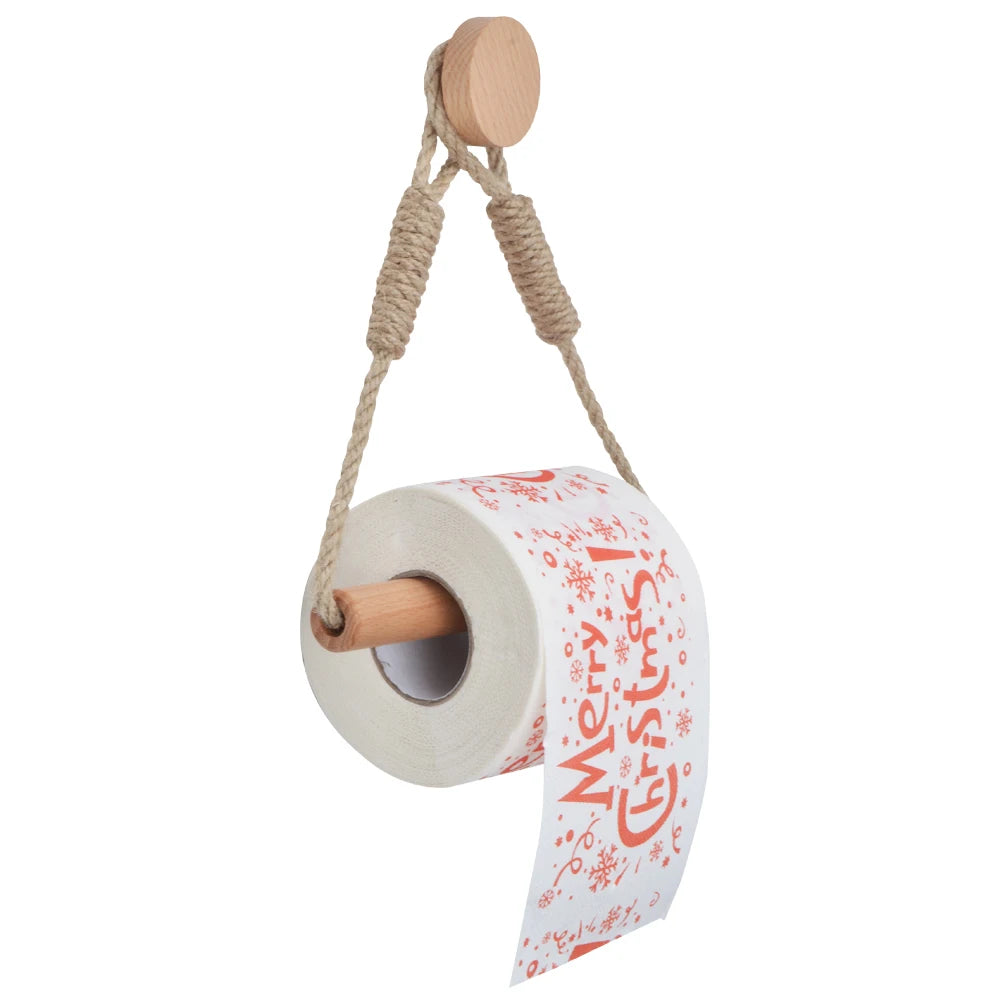 Toilet Paper Holder Wall Mounted WC Washroom Bathroom Accessories Wooden Rolling Paper Tissue Holder for Toilet Towel Rack