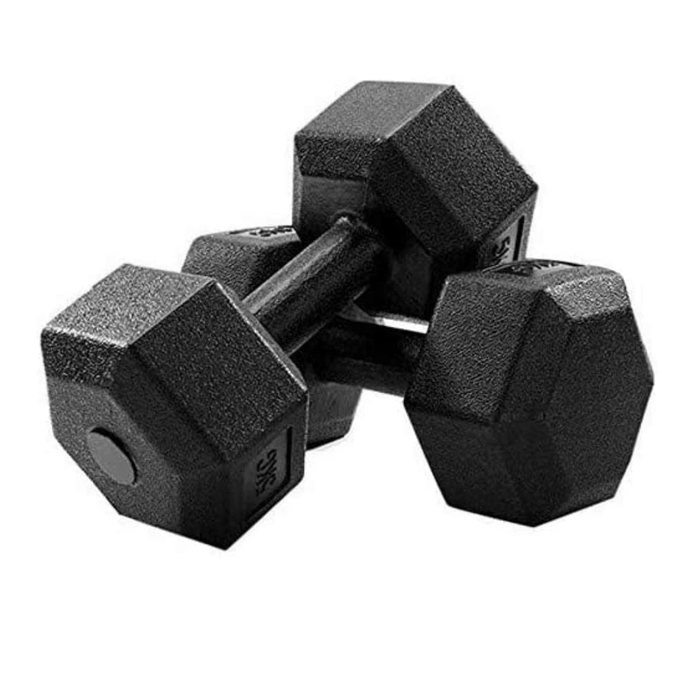 Hex dumbbells 2 pcs, 2KG 5KG 7.5KG 10KG, vinyl coated hexagonal dumbbells for strength training, gym at home for men and women, bodybuilding weight set